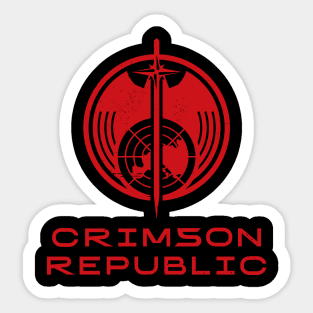 Crimson Republic Sticker